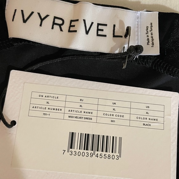 NWT Ivyrevel Velvet Midi Dress - Picture 3 of 6